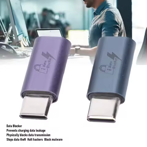 USB C to C Data Blocker Anti Juice Jacking Refuse Hacking USB Data Blocker Only for Safe Charging Mo