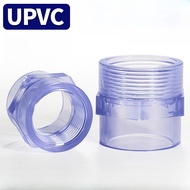 [.666.] UPVC transparent inner teeth direct PVC pipe fittings inner wire connector variable diameter