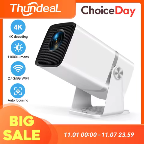 ThundeaL 4K Full HD Projector FHD TD80W Android WiFi 3D Home Theater TD80 Portable Beam Projector Me