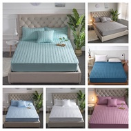 100% Cotton Waterproof Mattresses Cover Washable Bed Cover Multicolor Thickened Mattress Protector Flat Bedspreads
