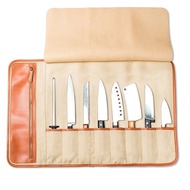 Bag Western Food New Style Can Cover Knife Knife Roll Up Knife Cotton Knife Genuine Leather Foldable