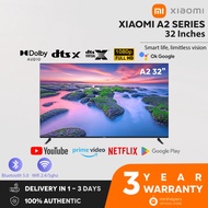 【3 YEAR OFFICIAL WARRANTY】READY STOCKS Xiaomi 32-Inch A2 Smart Android TV with Netflix Google Playstore Built In