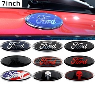 7 Inch Ford Logo Badge Front Rear Emblem Sticker For F150 F250 Explorer 17.5CM * 7CM