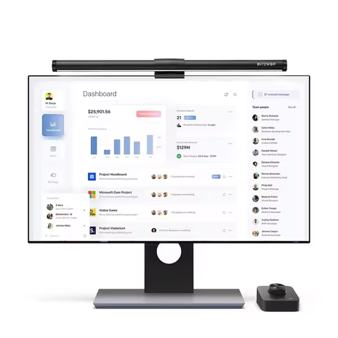 BlitzWolf BW-CML5 Monitor Light Bar Touch / Wireless Remote Dual Control Eye Protection Anti-Glare 3