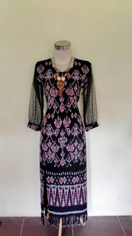 dres tenun motif NTT lengan tile