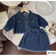 AG _ GIRLS' JEANS SKIRT SET