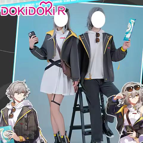 IN STOCK Caelus Doujin Cosplay Costume Game Honkai: Star Rail【XS-4XL】DokiDoki-R Trailblazer Casual W