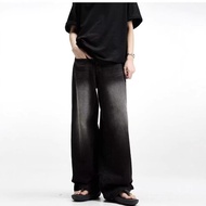 baggy jeans men y2k y2k jeans American Hip-Hop Jeans Wide-Leg Youth Popular Jeans Men Straight-Leg R