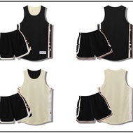 326 American Double-Sided Basketball Uniform Suit Men Women League Jersey Shorts Summer Training Com
