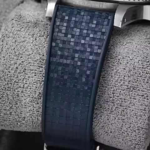 Watch 24mm Apple Strap 18mm to 24mm All Size Mosaic FKM Rubber Watch Band For Rolex Cartier IWC Appl