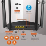 TENDA Ac6 wireless router ac1200 indoor tent