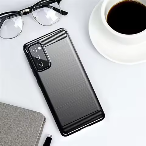 For Samsung Galaxy S20 FE Case Silicon Carbon Fiber Cover For Samsung S20 Fan Edition Case For Samsu