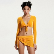 breeze holiday | ชุดว่ายน้ำสตรี 4 ชิ้น แบบเซ็กซี่พุชอัพ สำหรับฤดูร้อน