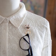 眼鏡架 / 胸針/ 眼鏡貓 / 暹羅貓