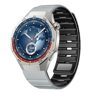 สายรัดข้อมือผ้าไนลอนแบบท่อระบายอากาศสำหรับ Huawei Watch GT5 pro GT5 GT4 Watch4 pro สายยางซิลิโคนดูดซ