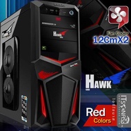 ITSONAS Computer case Hawk (Black-Red)