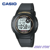 CASIO Digital Man Watch Youth Resin Band Kids Student Sport Watch Timepieces F-200W-9ADF Jam Tangan 