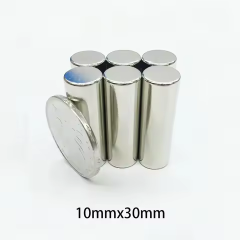 10x30mm Round Magnets 10x30mm Strong Powerful Magnetic for Fridge,DIY,Building,Scientific,Craft,Educ
