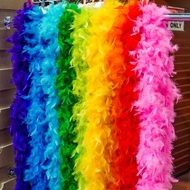 2M Feather Boa Strip Fluffy Feather On Ribbon Craft Costume Fancy Dress DIY Wedding Party Decoration