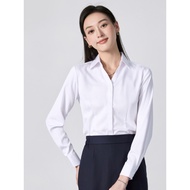 White Shirt Women Long-Sleeved Spring Summer Workwear Shirt Formal Wear Professional Workwear Workwe