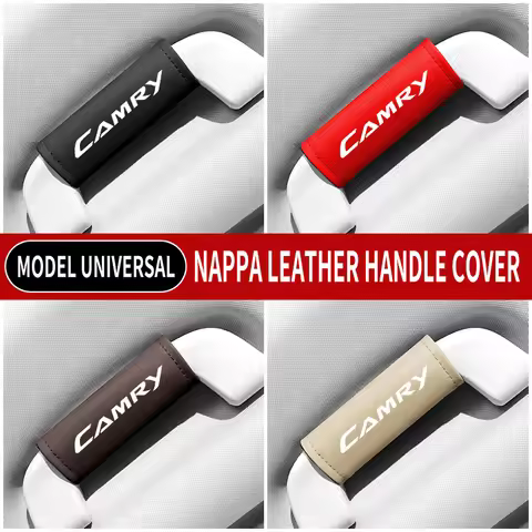 Car Accessories CAMRY 1PC Leather Car Roof Armrest Pull Gloves Door Handle Protection Cover For Camr