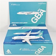 AeroPolaris 1: 400 Dawan District Airlines B737-800 B-KJA Alloy Airplane Model