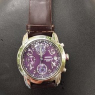 SEIKO 太陽能計時錶 紫色錶面