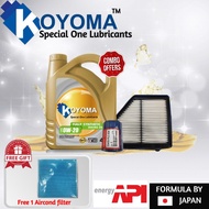 HONDA HRV T7A, AIR FILTER + OIL FILTER + KOYOMA 0W20 FULLY SYNTHETIC ENGINE OIL