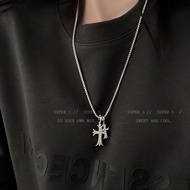 Silver Cross Symbol Necklace