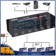 HDTV 2.0 3D 4K 2X4 2-IN 4-OUT COMBO MATRIX SWITCHER / SPLITTER W/ REMOTE CONTROL