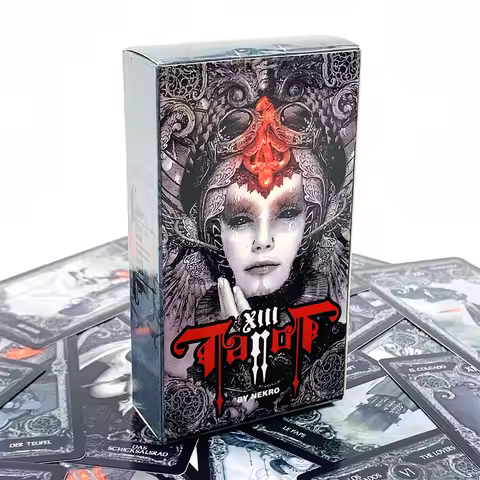 XIII Dark Tarot Cards Deck Board Game Mysterious Divination Edition Borad Playing Games,Holiday Game