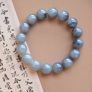 【籽料】【青花】天然和田玉新疆籽料青花12mm手串