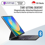 [SG Seller] Pixelmagix Pro Magic Magnetic Keyboard Case for iPad Air 4/5 Pro 11 / Pro 12.9 / iPad 10th Gen w Trackpad