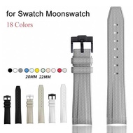 男性と女性のためのシリコン交換ストラップ Swatch X omega用 ステンレス鋼バックル 20mm 22mm 防水