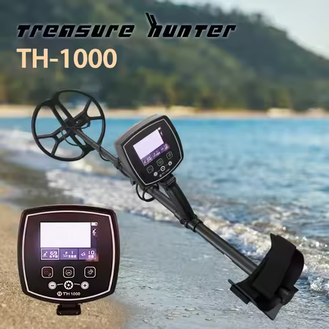 Original Treasure Hunter TH1000 professional metal detector, long-range gold and silver detection, a