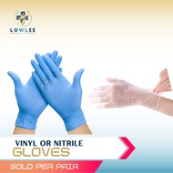 NITRILE GLOVES / VINYL GLOVES ( SOLD PER PIECE)