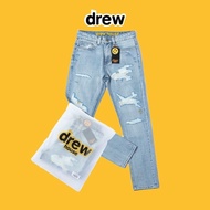 Drew House Ripped Jeans, Versatile Spring And Summer High Street Styles For Men And Women
