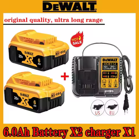 DeWALT Original Battery 20V/60V 6Ah 9Ah MAX FlexVolt for DCB606 DCB205 DCB206 DCB209 DCB182 Power To