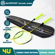 Alp Power ไม้แร็กเกต3U สำหรับเล่นกีฬา2ชิ้นดีไซน์ดั้งเดิม G5คาร์บอนไฟเบอร์22-28lb ไม้แบดมินตันเชิงเส้