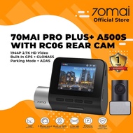 ♛♤✐70mai Dashcam Pro Plus+ A500S+RC06 Dual Channel Car Dash Cam, Built-in GPS, Route Tracker★1-2 day