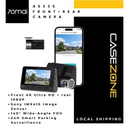 70mai A800S 4K Dash Cam Dual Vision Global Version A800 Adas Parking App Control GPS Built in