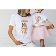 Personalized Bluey Shirts Custom Birthday Shirt Bingo Shirt Chilli  Heeler Family Party Tee