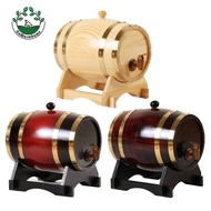 [Whcart] Vintage 3L/1.5L Pine Wine Barrel Special Dispenser Bucket Beer Casks with Stand For Tequila