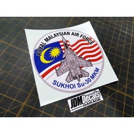 TUDM / RMAF SUKHOI Su-30MKM Car Decal Sticker