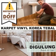 [MATTED DOFF] KOREAN VINYL CARPET BY THE METER Per 1/ 2 m wide 2 m | 0.55 mm THICKNESS | Product bas