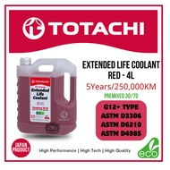 TOTACHI Japan Radiator Coolant G12+ Red Pink 4L Extended Life Antifreeze Oat Technology