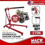 Heavy Duty Hydraulic Engine Crane 2 TON 2T Jack Engine Stand Engine Jack Foldable Engine Crane Repair Car