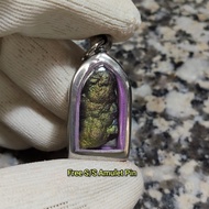 Pillar Leklai Pendant 柱子力泥吊坠 Leklai Amulet 马来西亚力泥 100% Natural Leklai