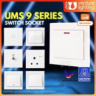 (SIRIM) UMS 9 SERIES Switch Socket Extension Outlet Plug Switches Power Socket Power 電插座 Extion Plug