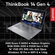 Lenovo Thinkbook 14 Gen 4 AMD Ryzen 5 5625U 16GB RAM 512GB SSD Radeon Graphics 14" IPS FHD 300 nits